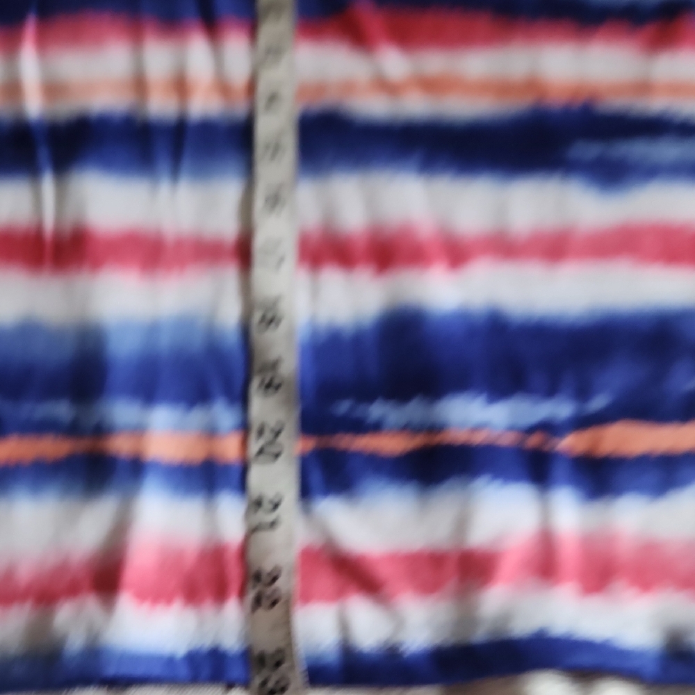 Alfred Dunner Blue and Pink Relaxed Blouse - Picture 9 of 9